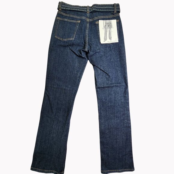 Calvin Klein Womens Low Rise Bootcut Jeans Size 2 Stretch Denim Dark Wash New - Picture 9 of 10